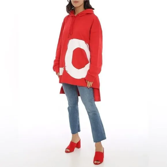 Burberry NWT Love Hooded Sweatshirt Red Unisex - Picture 3 of 14